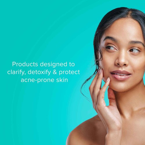 ClarityRx Clear Today Gone Tomorrow Skincare Kit, 5-Piece Plant-Based Set for Acne-Prone Skin