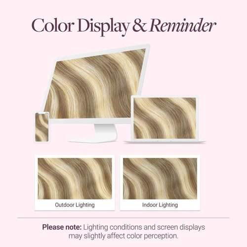 GOO GOO Tape in Hair Extensions Human Hair, 3/8/613 Walnut Brown to Ash Brown and Bleach Blonde, 8cm Wide Tape, 20inch 10pcs 50g, Tape Weft Hair Extensions, Real Human Hair, Seamless Tape in