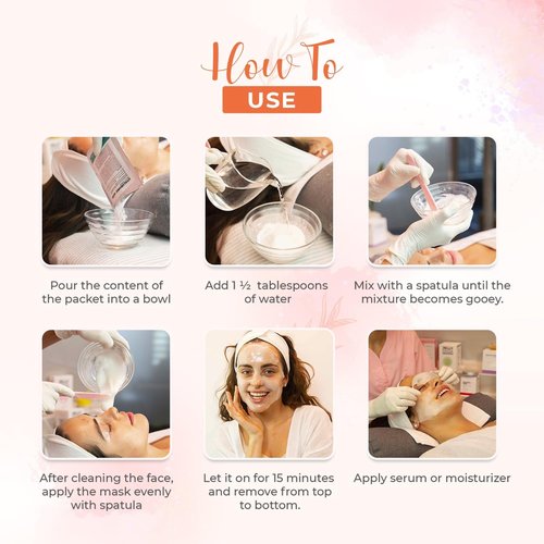 BRÜUN Jelly Mask Bundle of 24 Different Treatment Flavors - Spa Set of Rubber Peel off 30 Masks for Teenagers, Men and Women