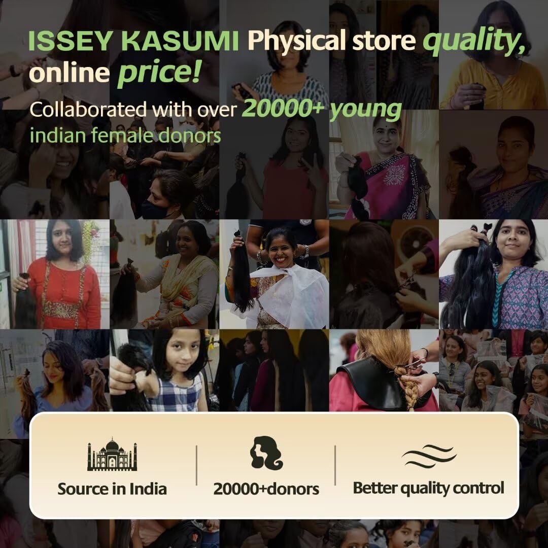 ISSEY KASUMI Raw Indian Human Hair Single Bundle,Triple Lifespan Than Regular Virgin Hair,In-Store Quality,Online Price! 100% Raw Indian Hair Bundles Body Wave Raw Hair Bundles 20 Inch