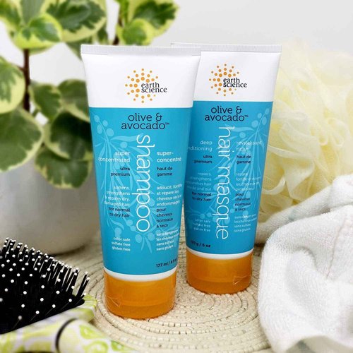 EARTH SCIENCE - Olive & Avocado Deep Conditioning Hair Masque: For Normal to Dry Hair (6 pk, 6 oz.)