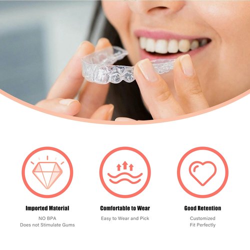 Custom Clear Retainer for Upper or Lower Teeth, BPA & Latex-Free, Invisible and Comfortable Fit for Adults & Teens (Upper or Lower)