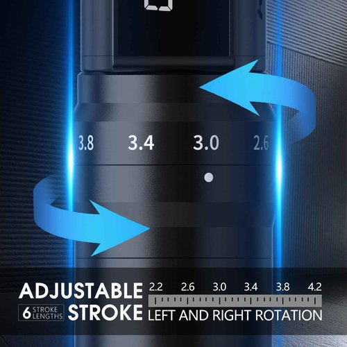 Tattoo Gun Wireless tattoo machine, 2400mAh Rotary Tattoo Machine with 6 stroke length Options, Pro Tattoo Guns with Coreless Motor Power reliable for all kinds of needles, ink-Kiss of Dragon