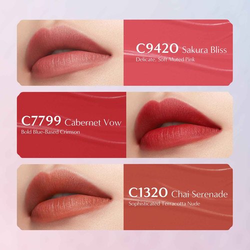 FLORASIS Blooming Rouge Soft Matte Love Lock Lipstick for Women Satin Matte Lipsticks (C9420 Sakura Bliss)
