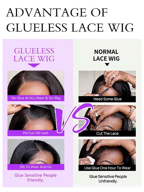 Tahikie Glueless Wigs Human Hair Pre Plucked Pre Cut 220% Density 16 Inch 5x5 HD Lace Closure Wigs Human Hair Body Wave Lace Front Wigs for Beginners Ready to Go Wig Natural Color