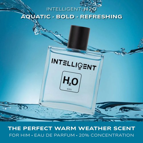 Intelligent H2O Eau de Parfum | Cologne for Men | Aquatic, Bold, and Refreshing | 3.4 Fl Oz (100 mL)