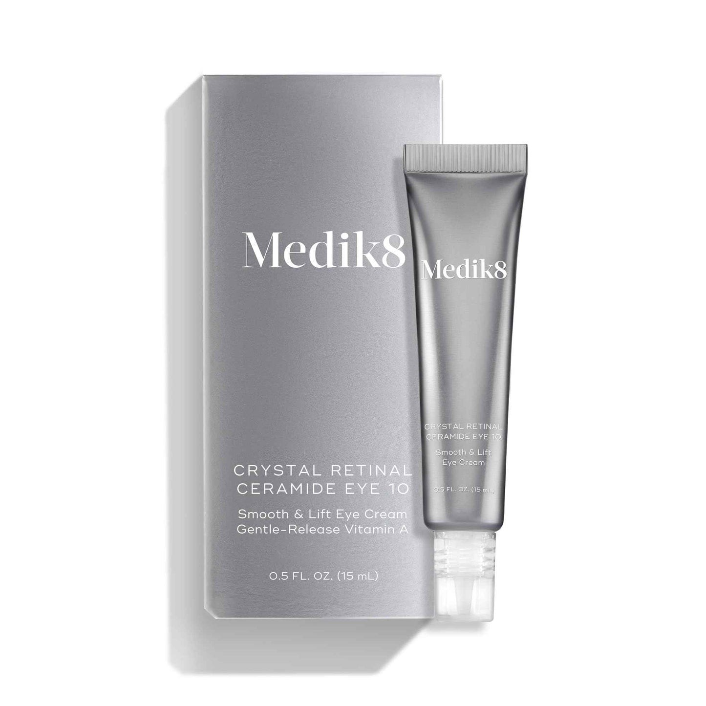 Medik8 Crystal Retinal Ceramide Eye 10 - Gentle Vitamin A Eye Cream - Reduces Appearance of Wrinkles - Perfect for Sensitive Skin - 0.5 ml