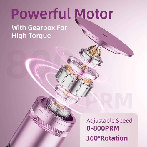 YPWRENH Electric Foot Callus Remover: Feet File Callus Remover- Dead Hard Skin Foot Scrubber -3 Adjustable Speed Pedicure Tools for Feet