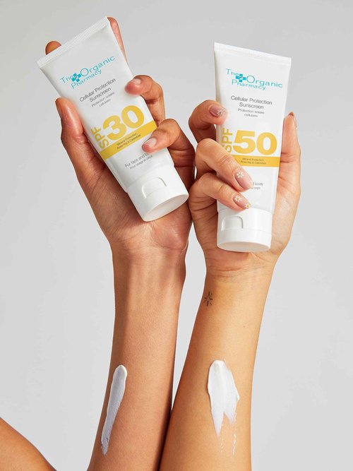 The Organic Pharmacy Cellular Protection Sunscreen SPF 50 - Mineral Sunscreen, 3.4 oz 100 ml