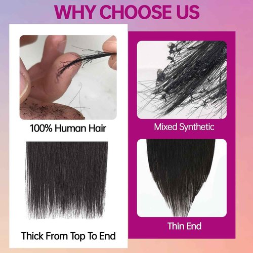 Clip in Hair Extensions Real Human Hair 26 Inch 120g 7pcs Invisible Seamless Real Hair Clip In Hairpiece, Double Layer Woven Real Hair, Specially Designed for Women, 1B Natural Black
