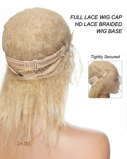 JALIZA Full Lace Wig Cap Real Swiss HD Lace Braided Wig Base for Women and Men - Blend