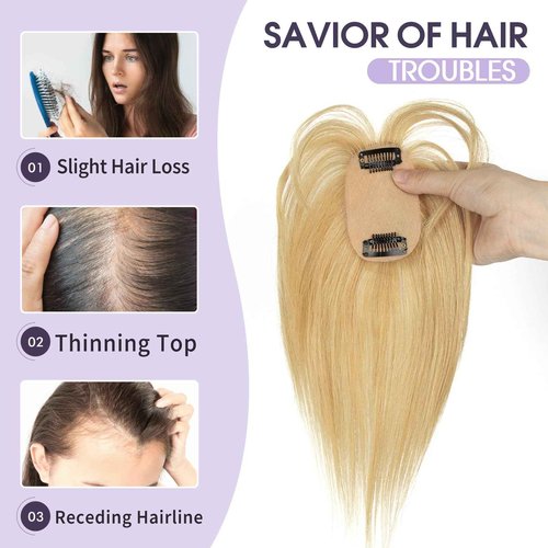 EonLuxe Hair Topper for Women with Thinning Hair, Lightweight & Add Volume Hairpiece for White HairRoots Cover, Changing Hairstyle, Trendy and Comfortable Design