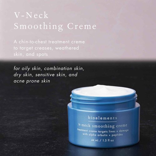 Bioelements V-Neck Smoothing Creme - 1.5 fl oz - Anti-Aging Chin-to-Chest Cream - Target Fine Lines, Weathered Skin & Spots - Vegan, Gluten Free - Never Tested on Animals