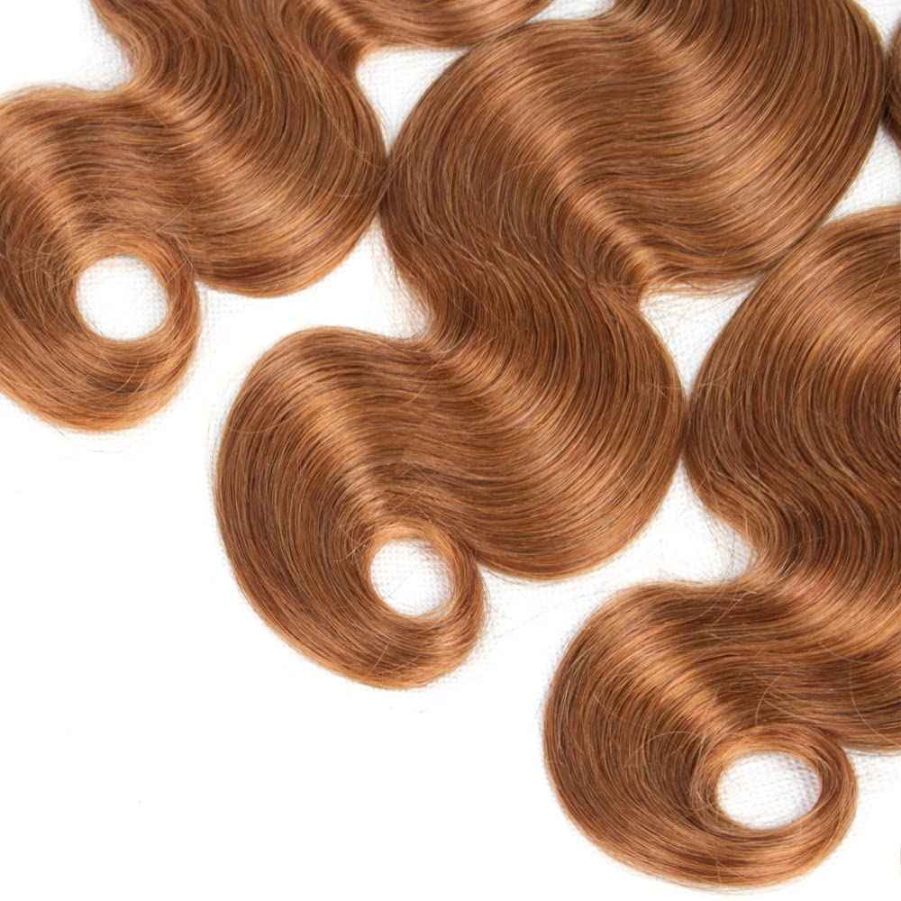 1B30 Ombre Body Wave Bundle Dark Brown Human Hair Bundles 100% Unprocessed Virgin Hair Brazilian Double Weft Extensions 16 18 20 Inch For Women