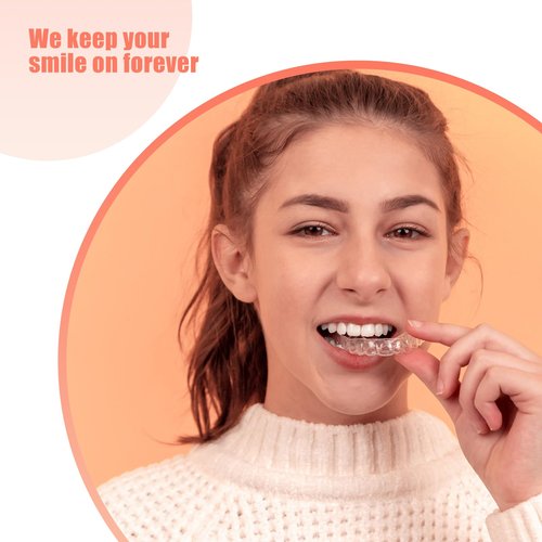 Custom Clear Retainer for Upper or Lower Teeth, BPA & Latex-Free, Invisible and Comfortable Fit for Adults & Teens (Upper or Lower)