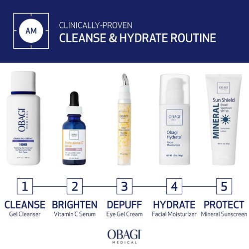 Obagi Hydrate Facial Moisturizer – Non-Comedogenic Intensely Hydrating All Day Moisturizer that Combats Dryness with Tara Seed Extract, Shea Butter, Avocado Oil & Glycerin – All Skin Types – 1.7 oz