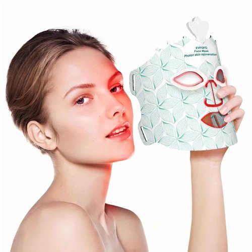Red Light Therapy Mask for Face, 7 Colors LED Face Mask Light Therapy At Home, Led Face Mask Light Therapy, Green
