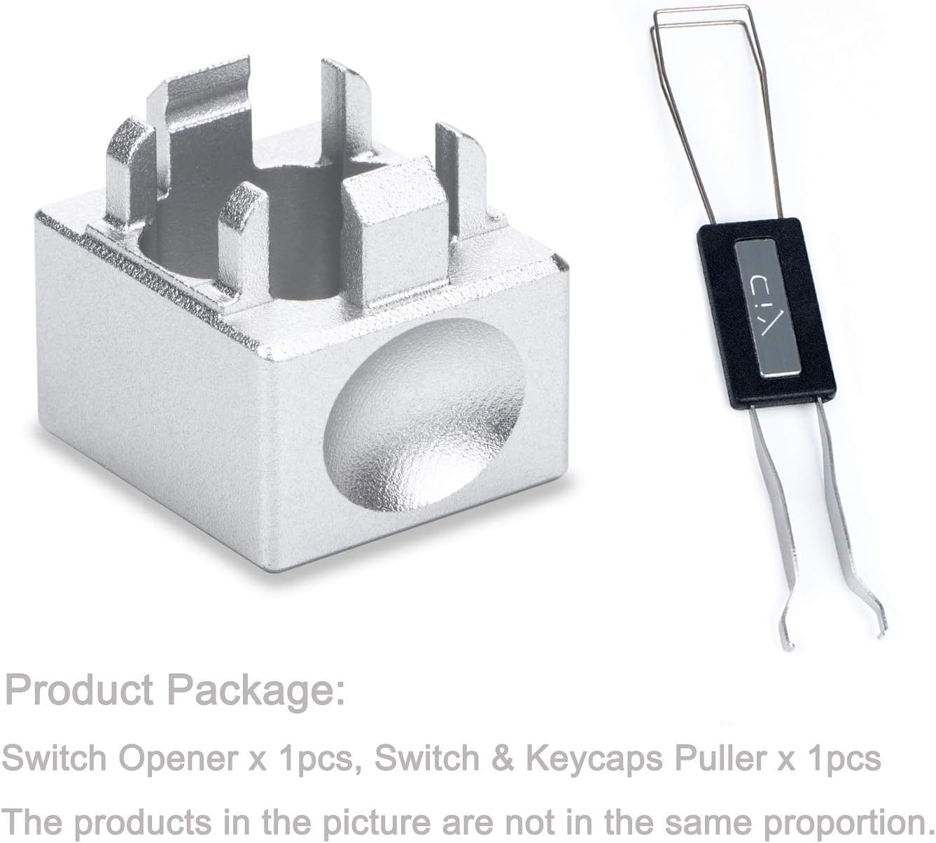 Aluminum Alloy Switch Opener with Keycap Puller for Cherry MX Switches – Blue