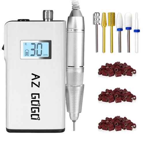 AZ GOGO Nail Drill Machine + Ceramic Nail Drill Bits