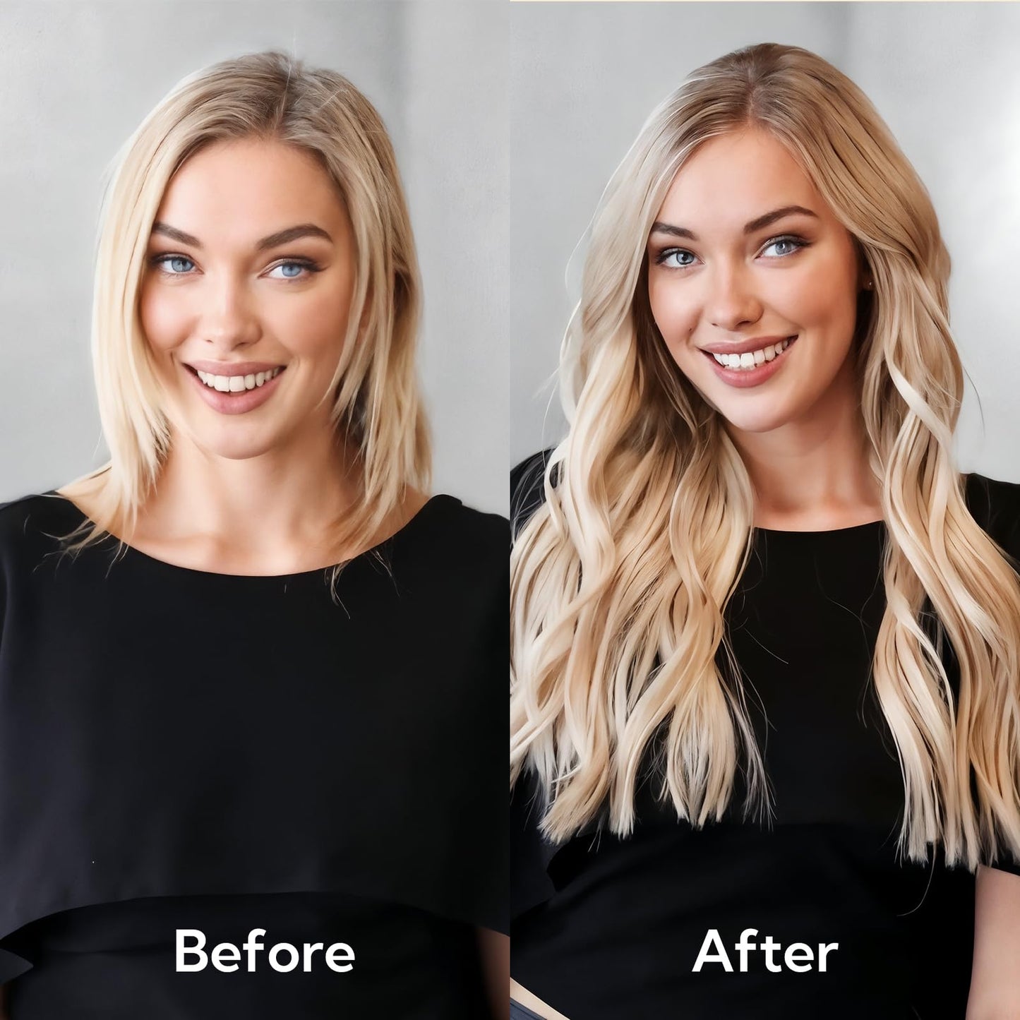 HOTBANANA I Tip Hair Extensions, 22 Inch 50g 50s Auburn Ginger Pre Bonded Cold Fusion Straight ITip Hair Extensions