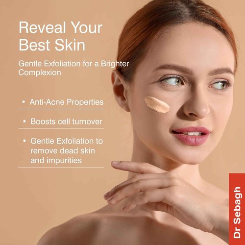 Dr Sebagh Deep Exfoliating Mask (1.7 fl oz) - Gentle Exfoliating for Sensitive Skin - Lactic Acid Detox Face & Pore Cleansing - Anti-Aging Skin Mask for Radiance & Renewal