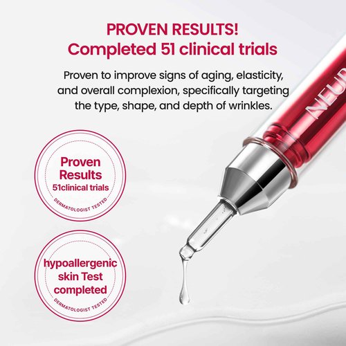 NEURADERM Core Time Ampoule, All-in-One Lifting Revitalizing Serum To Reduce Fine Lines Glowing Radiant Complexion (15ml/0.5 fl. oz x 2ea)