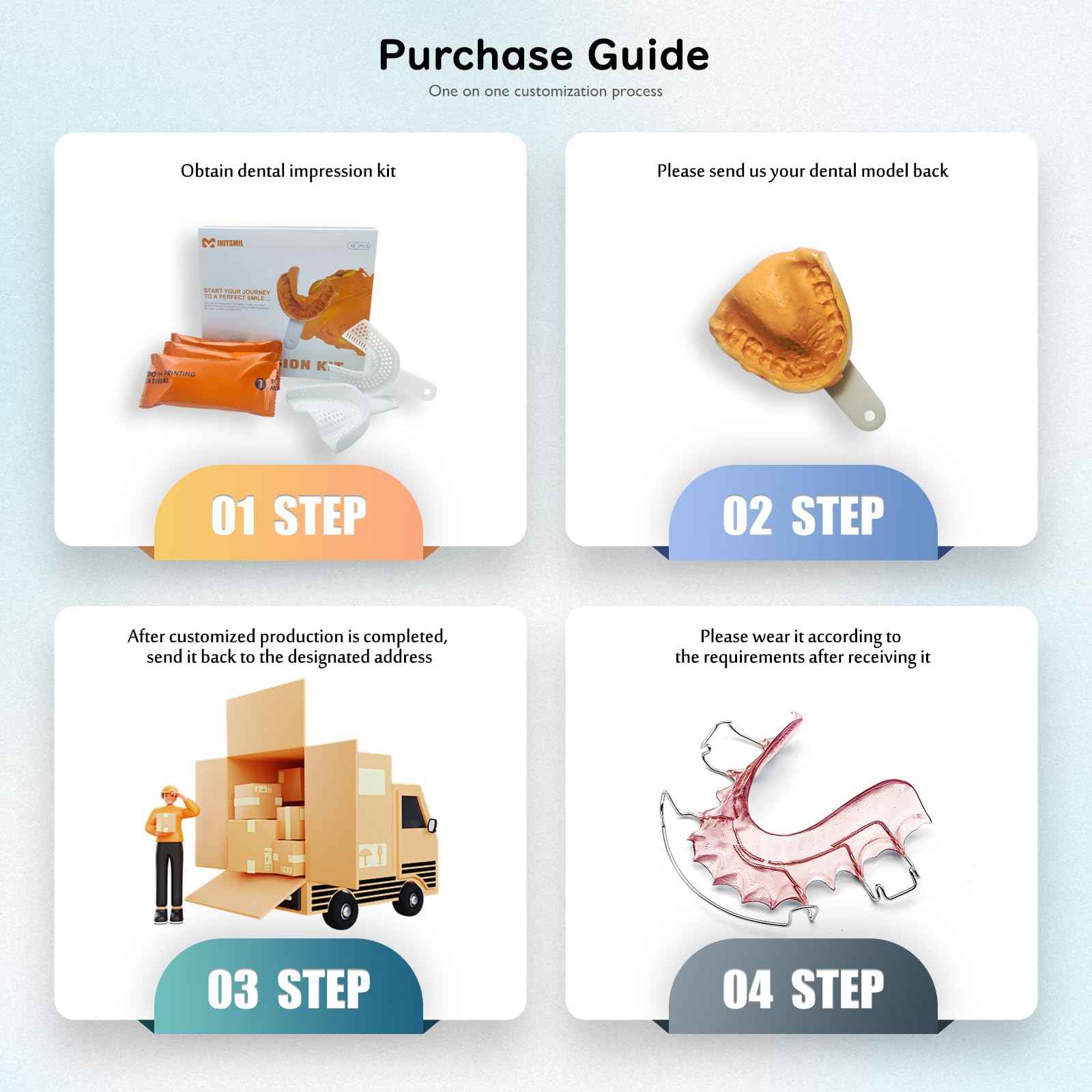 2 Hawley Retainers for Custom Teeth Retention – Comfortable & Durable Upper and Lower Retainers, Custom-Fit for Adults & Kids