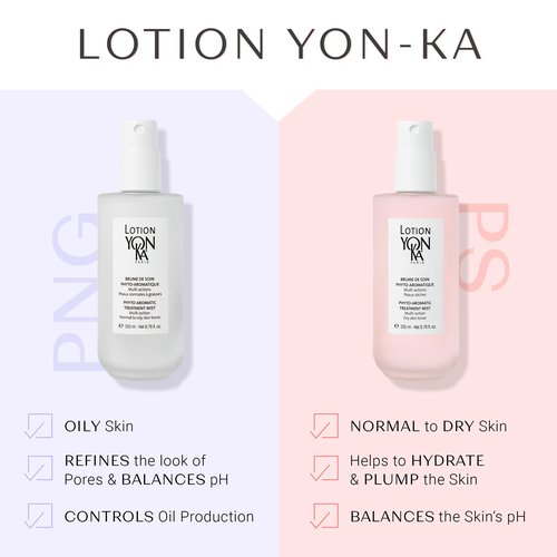 Yon-Ka Cleansing and Hydrating Skincare Set | Lotion PS Toner for Dry or Sensitive Skin and Gentle Foaming Face Wash and Makeup Remover | Set of 2, 6.76 fl oz and 6.8 fl oz