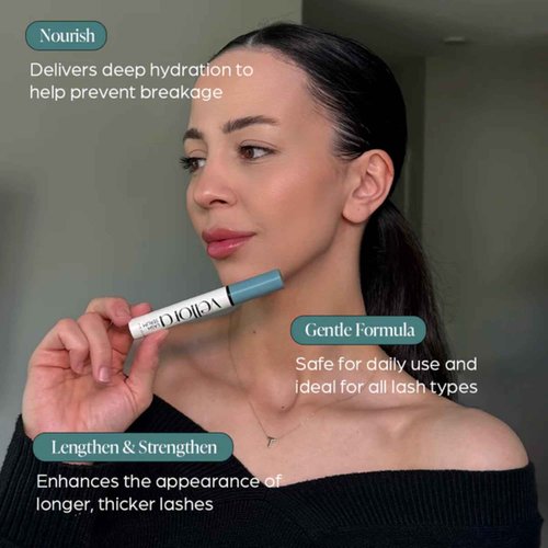 Vellora Lash Growth Serum for Longer, Thicker Lashes with Peptide & Botanical Blend – Supports Natural Eyelash Growth & Volume, 3mL