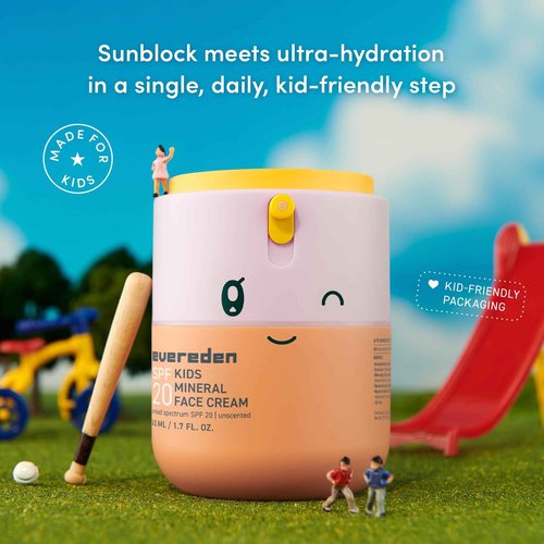 Evereden Happy Hair Kids Shampoo and Conditioner Set and Face Cream with SPF 20 | Non-Toxic Kids Face Moisturizer, Shampoo and Conditioner Set | Gentle and Clean Ingredients