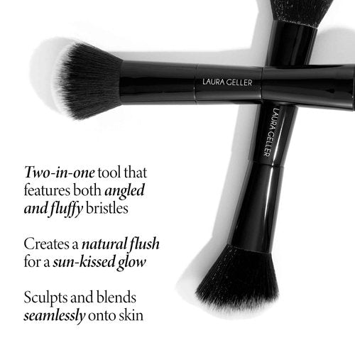 LAURA GELLER NEW YORK Baked Bronze-N-Brighten, Medium and Blush-n-Brighten, Pink Buttercream and Dual-Ended Blush & Bronzer Brush