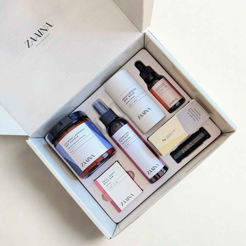 ZAAINA Spa Gift Set for Her - Relaxation Spa Kit for Women, Holiday Spa Gift Basket, Pampering At Home Bath and Body Self Care Spa Package, Christmas Gifts for Mom Wife, Spa Birthday Gifts for Women