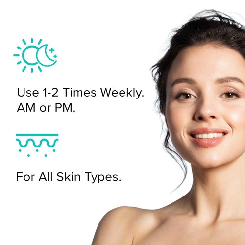 ClarityRx Pick Me Up Skin Booster Exfoliating Facial Pads, Natural Plant-Based Medicated Face Wipes for Acne-Prone & Aging Skin, Minimizes Pores, Fine Lines & Wrinkles (50 Count, 4 oz)