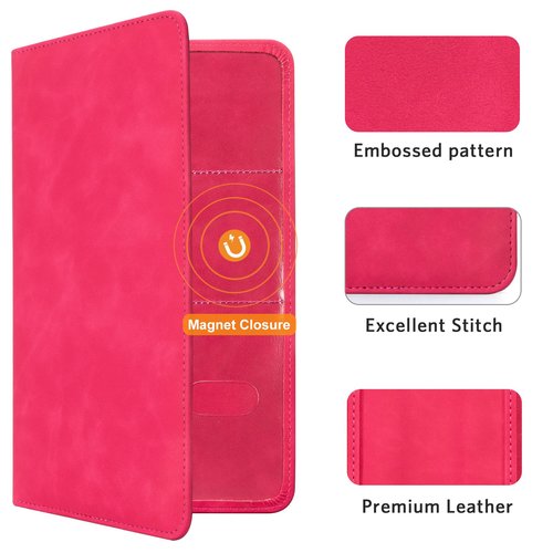 CoBak Car Registration and Insurance Holder - Vehicle Glove Box Car Organizer,Auto Truck Comparment Accessories Case with Magnetic Closure for Driver License,Cards