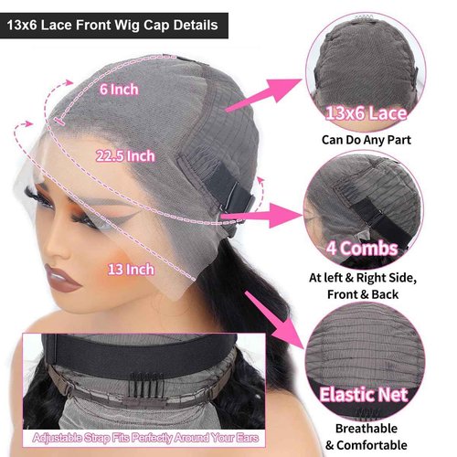 AUOU 30 Inch 13x6 Lace Front Wigs Human Hair 200 Density Straight HD Lace Front Wigs Human Hair Pre Plucked 13x6 Lace Frontal Straight Human Hair Wigs for Women Glueless Wigs Human Hair Natural Color