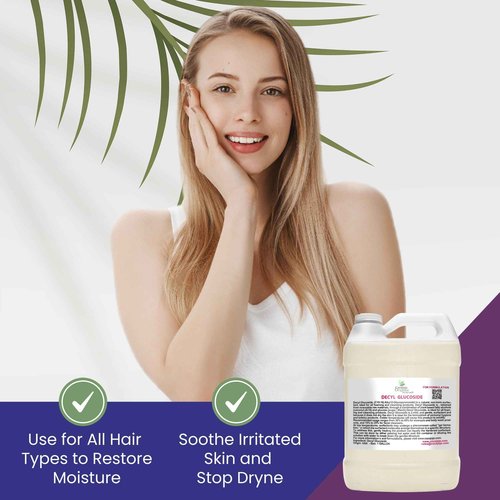 Cocojojo Decyl Glucoside Natural Surfactant - Surfactants for Soap Making, Lauryl Glucoside, DIY Shower Gel, Skin Care, Body and Face Wash, Plant Derived, Natural - 1 Gallon (Pack of 1)