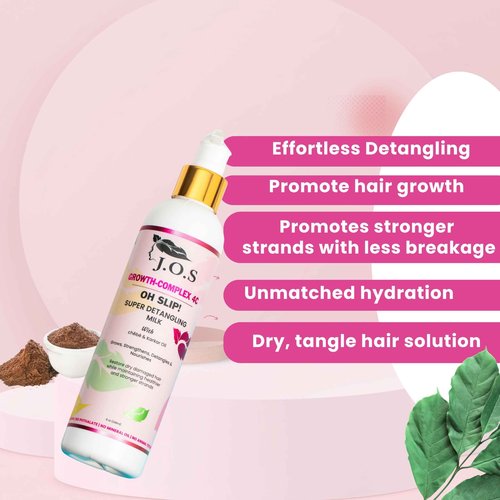 J'Organic Solutions Healthy Hair Kit (4 Product Set) - Leave-In Detangler, Growth- Oil, Shampoo & Conditioner for all Hair Types