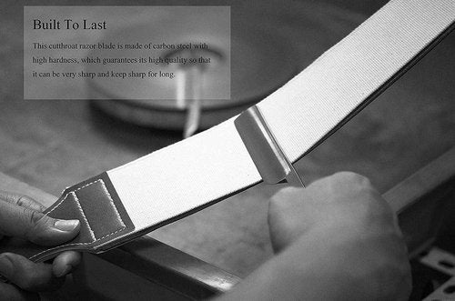 Men Straight Shaving Razor Badger Hair Brush Stand Holder Leather Strop Soap Bowl