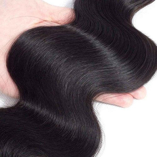 Cirvty 12A Human Hair Bundles 20 20 20 Inch Body Wave Bundles Human Hair Weave 3 Bundles Human Hair Weft Unprocessed Human Hair Bundles 100% Brazilian Human Hair Bundle Natural Black