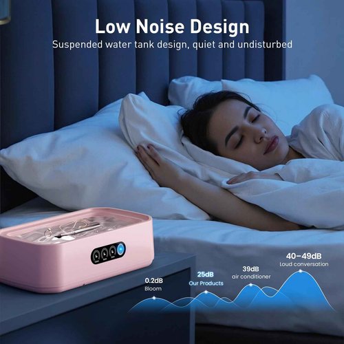 WINTERCRUSH Ultrasonic Denture Cleaner: Deep Cleaning Machine for False Teeth & Retainers- 650ML Stainless Steel Tank-3 Timer Settings