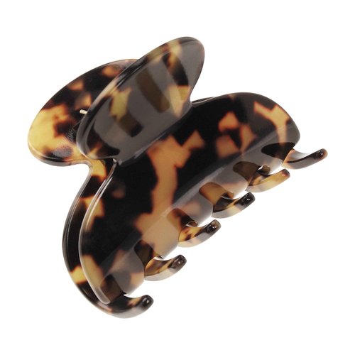 Small Hair Clip for Women, France Luxe Sm Couture Claw Clip, Tokyo Tortoise, Strong Grip, Lightweight Comfort, Damage-Free French Design, Ideal for Half-Up Style