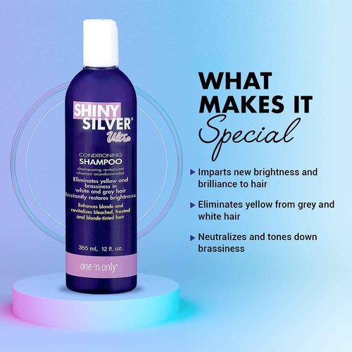 one 'n only Shiny Silver Ultra Conditioning Shampoo Bundle with Conditioner