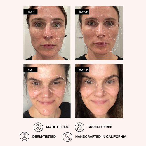 Odacite Brightening Vitamin C & Hyaluronic Facial Serum - Anti-Aging Facial Serum Targets Loss of Firmness & Dark Spots - Squalane, Vitamin E & Neroli Floral Water for Smooth Skin - 1 Fl Oz