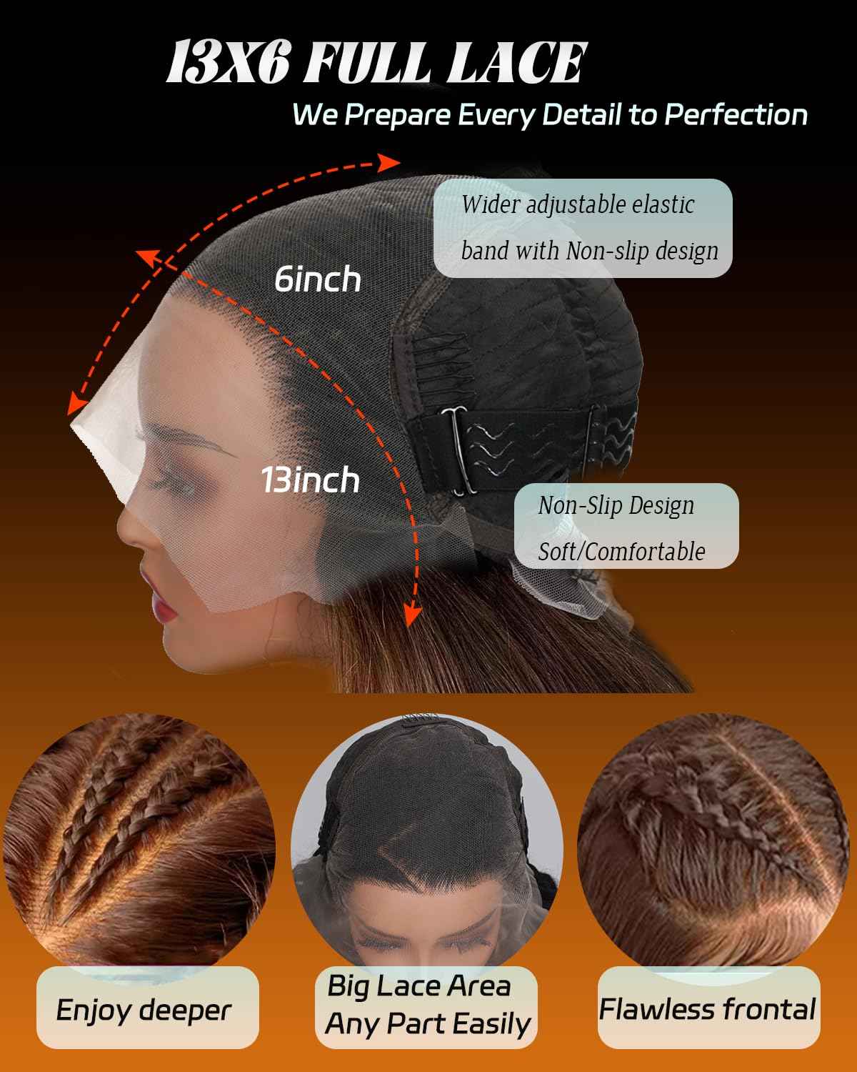 28 Inch Chocolate Brown Lace Front Wigs Human Hair Pre Plucked 13x6 Straight Lace Front Wigs Human Hair 180% Density Colored #4 Light Brown Glueless Wig HD Lace Frontal Wigs for Women invisible Knots