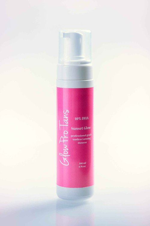 GlowPro Tans - Professional Strength Tanning Mousse - 10% DHA - Spray Tan In A Bottle - Dark Self Tanner - Salon Airbrush Tan