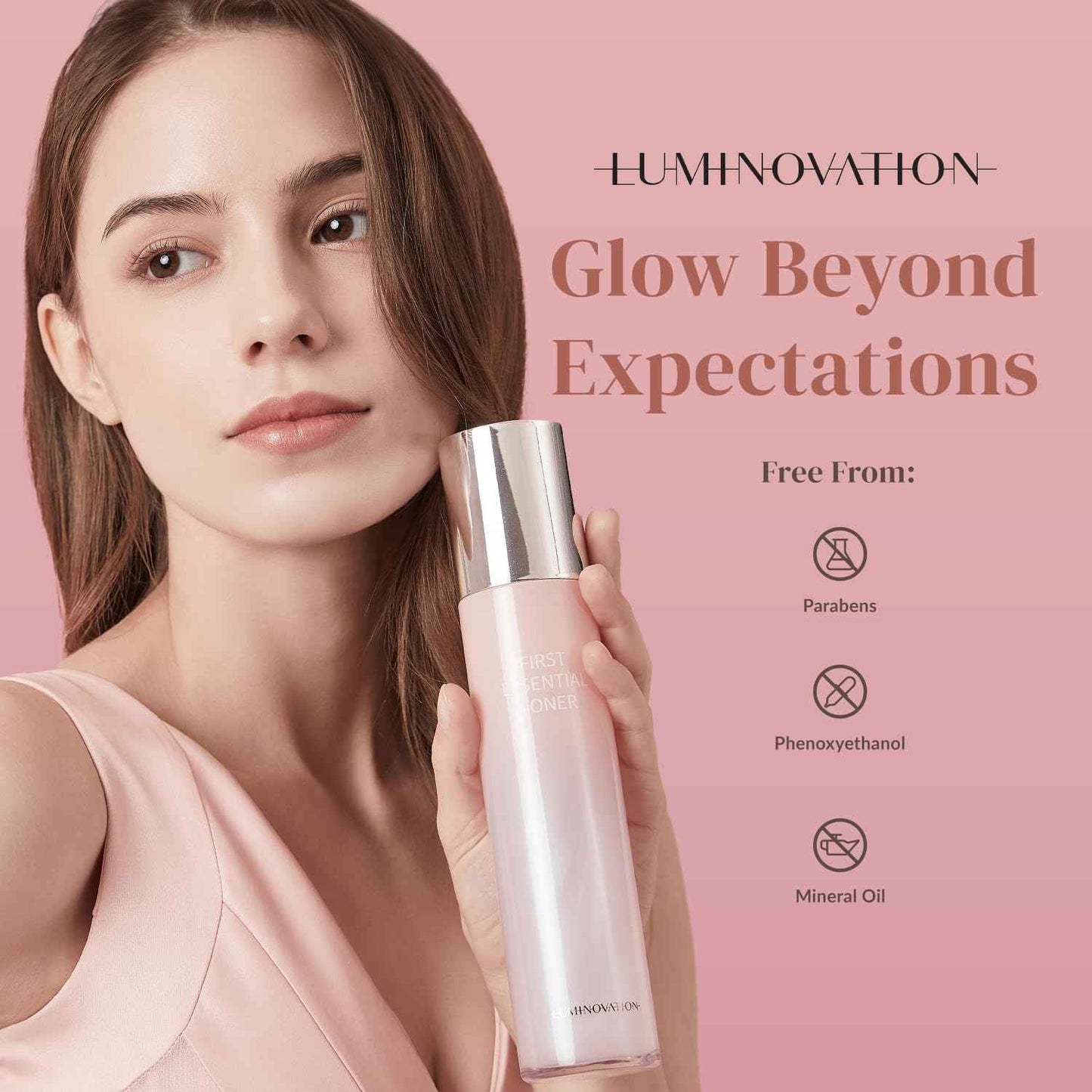 Luminovation First Essential Toner with 43 Natural Moisturizing Factor (NMF) Types