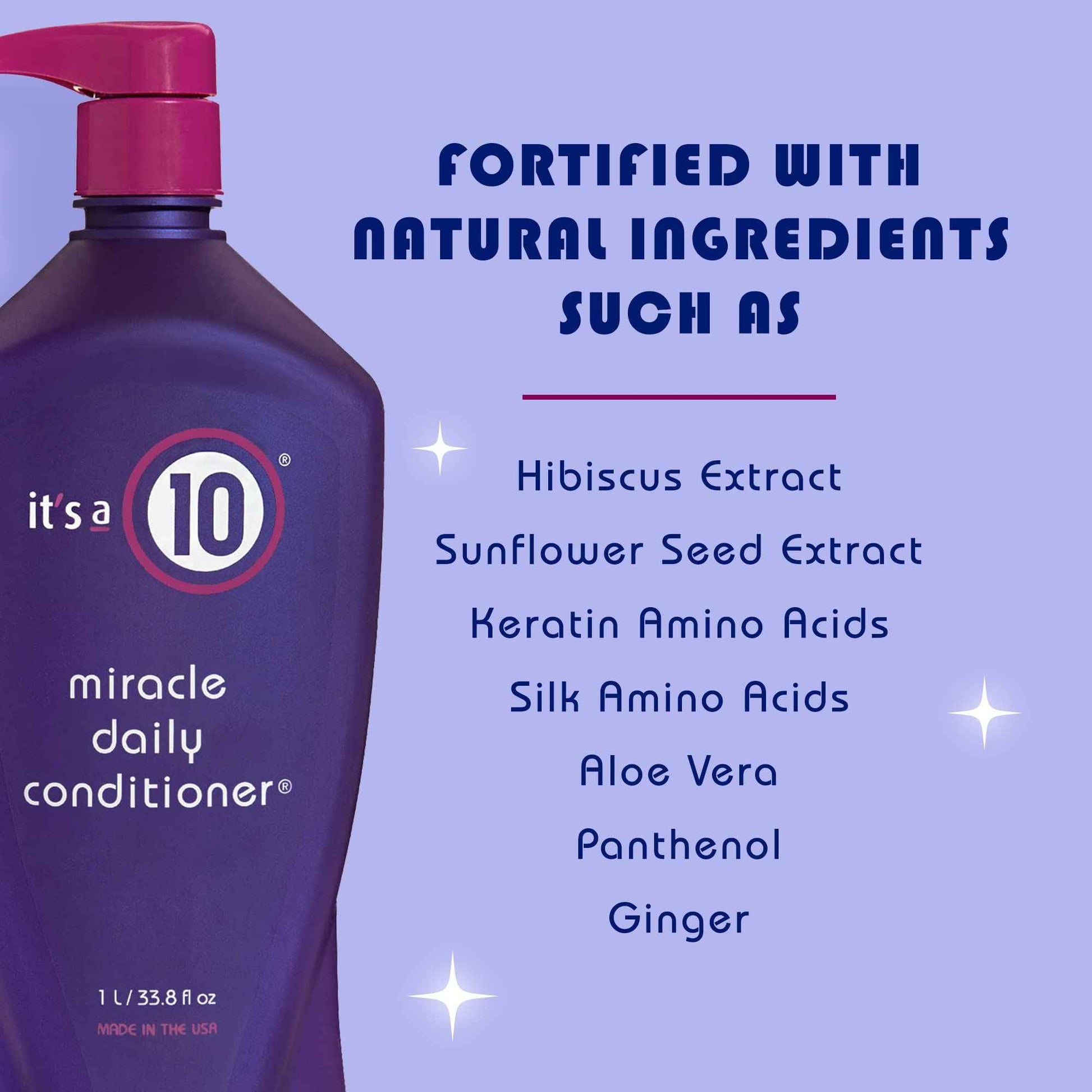 It's a 10 Haircare Miracle Daily Conditioner, 33.80 fl. oz. (Pack of 2)