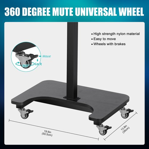 POARMEEY Tattoo Workstation Premium Tattoo Tray Essential for Professional Tattoo Artists, Sturdy and Durable, Rolling Tray with Wheels