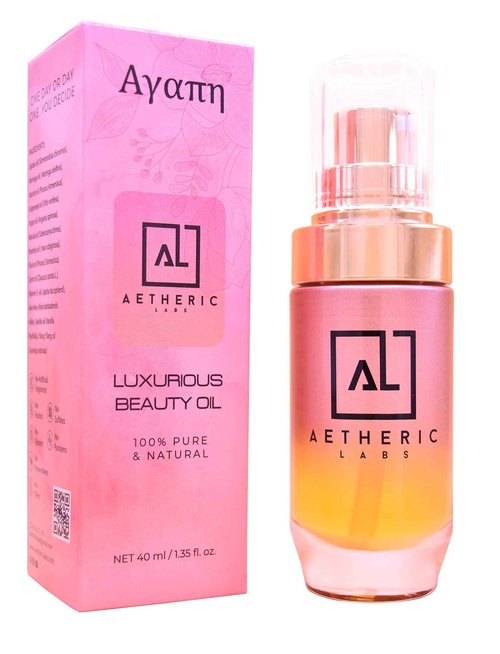 Aetheric Labs Glow Face Oil - Moringa, Rosehip & Argan Serum for Dry, Oily & Acne-Prone Skin - Hydrating, Non-Comedogenic, Vegan Skincare - Natural, 1.35 fl oz