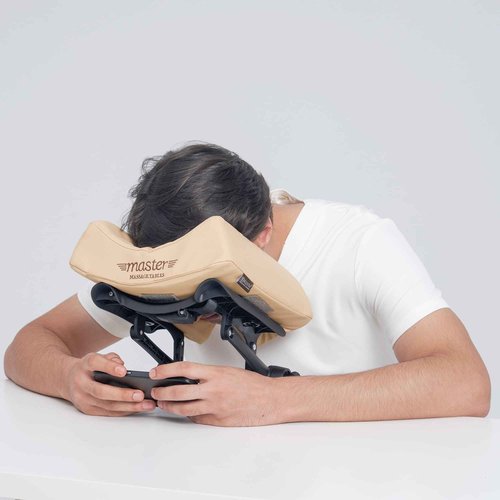 Master Massage Set Face Cradle, Cresent, Royal Blue